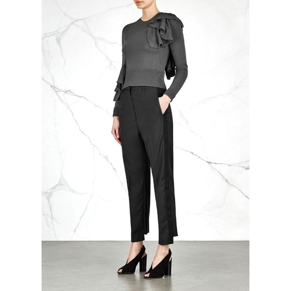 NWOT Maison Margiela MM6 Knit Wool Ruffle Avant Garde Cardigan - Picture 5 of 11